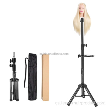 Nový kovový nastavitelný stojan na paruku Mannequin Head Tripod